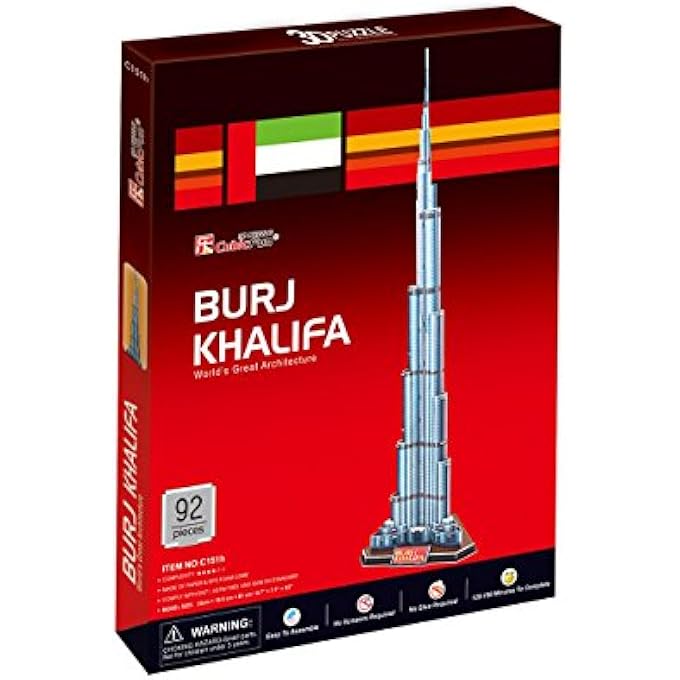 C C151H 3D PUZZLE BURJ KHALIFA - Image 2